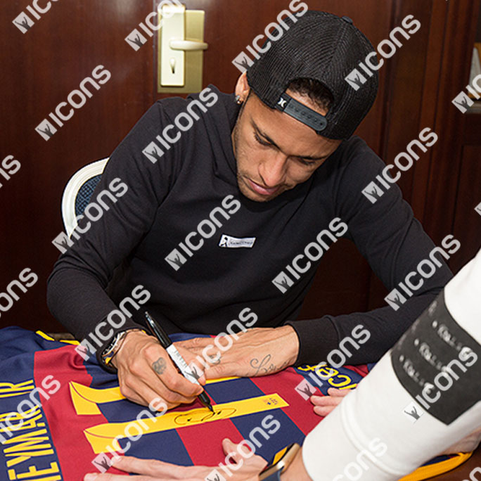 Barcelona Team Signed 2015 Jersey Treble Winners, Including Neymar a –  Sports Online