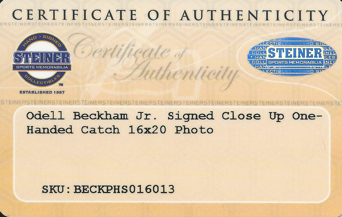 Bleachers Sports Music & Framing — Odell Beckham Signed Framed