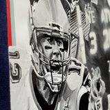 "Tom Brady" Collage auf Replica New England Patriots Trikot