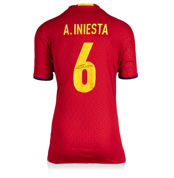 Andres Iniesta<br>Spanien<br>Original signiertes Trikot 2016/17