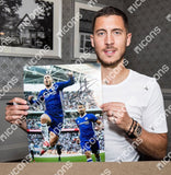 Eden Hazard <br>FC Chelsea<br>Original signiertes Foto <br>„Tor gegen Tottenham“ <br>30 x 40 cm