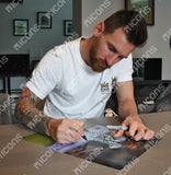 Lionel Messi<br>Argentinien<br>Original signiertes Foto<br>„Tor gegen Bosnien-Herzegowina“<br>30 x 40 cm