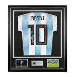 Lionel Messi<br>Argentinien<br>Original signiertes und gerahmtes Heimtrikot 2018