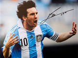 Lionel Messi<br>Argentinien<br>Original signiertes Foto<br>40 x 30 cm