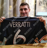 Marco Verratti<br>Paris St. Germain<br>Original signiertes Trikot 2020/21