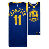 Klay Thompson <br>Golden State Warriors <br>Original signiertes Blue Nike Swingman Jersey